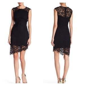 BEBE lace sleeveless dress